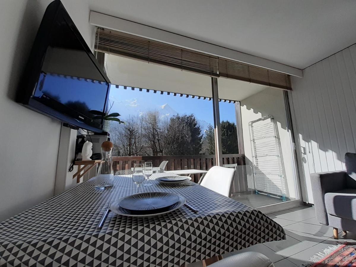 Studio Quartier Calme Centre Ville Vue Mont Blanc Chamonix ภายนอก รูปภาพ